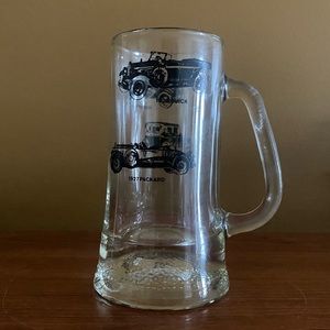Antique car glass of beer mug